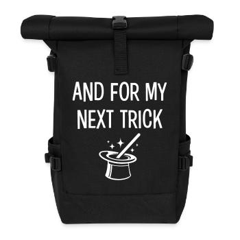 And for my next trick - Roll Top Backpack - black - Front