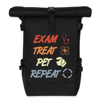 Examen Traiter Pet Répéter - Sac à dos roll top - noir - Devant