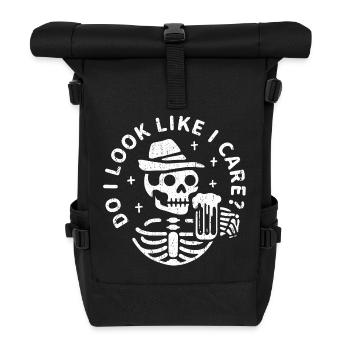 Ai-je l’air de m’en soucier ? - Sac à dos roll top - noir - Devant