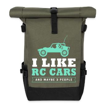 Voiture jouet RC - Sac à dos roll top - olive/noir - Devant