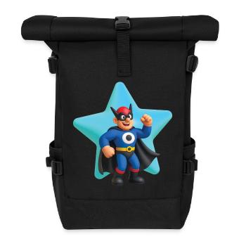 SUPER HERO - baby & kids - Sac à dos roll top - noir - Devant