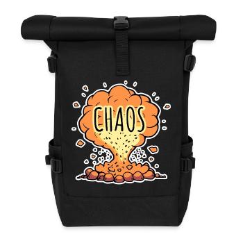 Absolutes CHAOS! - Rolltop Rucksack - Schwarz - Vorne