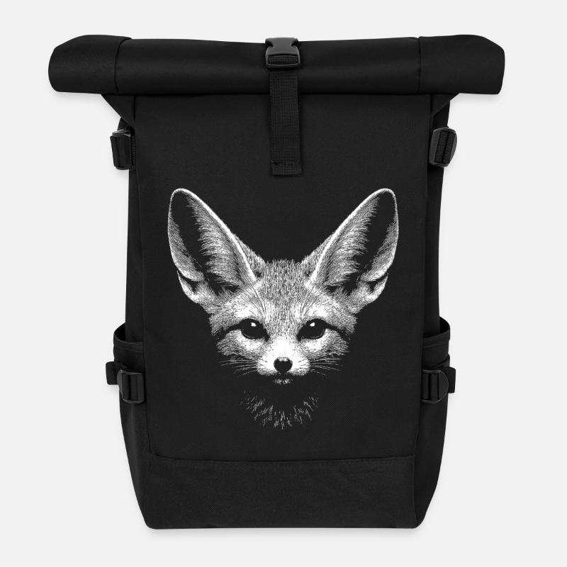 Fennek - Rolltop Rucksack - Schwarz