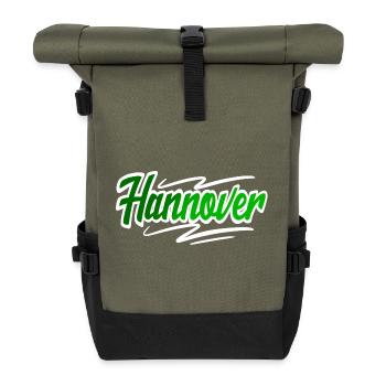 Hannover - Rolltop Rucksack - Olive/Schwarz - Vorne
