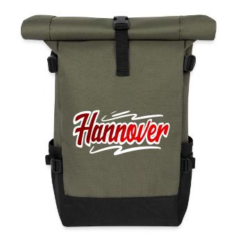 Hannover - Rolltop Rucksack - Olive/Schwarz - Vorne