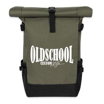 chemise oldschool - Sac à dos roll top - olive/noir - Devant