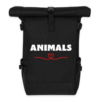 Animals Animals Love - Roll Top Backpack - black - Front