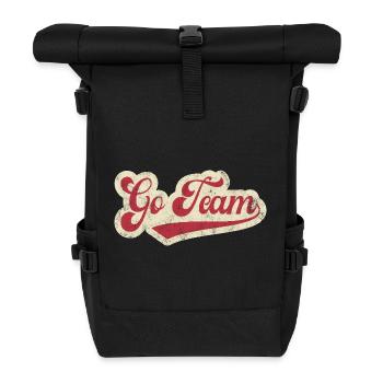 Go Team - Roll Top Backpack - black - Front