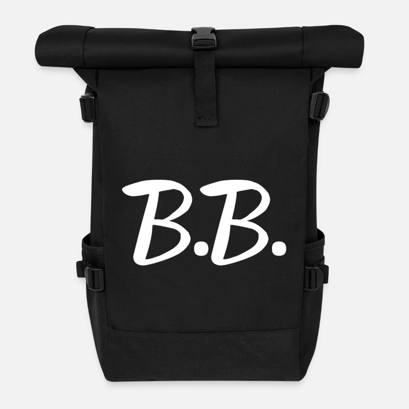Brigitte, prénom Brigitte, Brigitte Bardot - Sac à dos roll top - noir