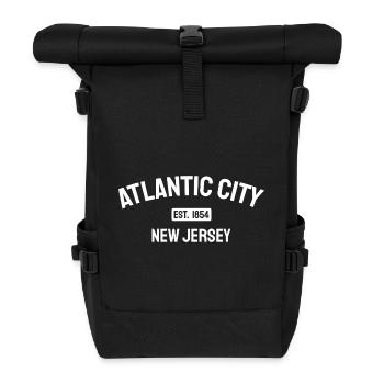 Atlantic City - Est. 1854 - New Jersey - USA - Rolltop Rucksack - Schwarz - Vorne