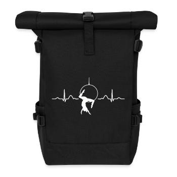Anneau aérien Rythme de cœur Lyra Anneau aérien - Sac à dos roll top - noir - Devant