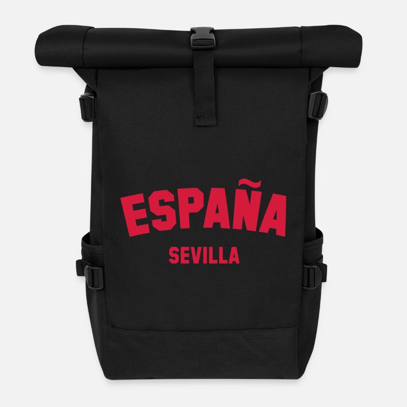 SEVILLA Spain Spanien Espana - Rolltop Rucksack - Schwarz