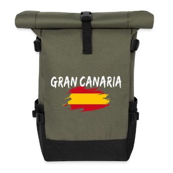 Île de Gran Canaria, Espagne - Sac à dos roll top - olive/noir - Devant