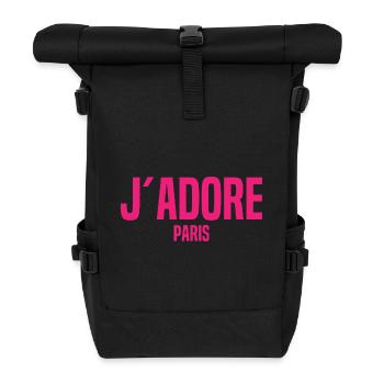 J´Adore Paris - I love Paris - France - Frankreich - Rolltop Rucksack - Schwarz - Vorne