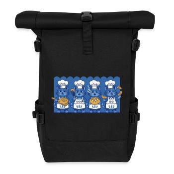 Sourdough Bread Baking Baker Sourdough Starter Jar - Rolltop Rucksack - Schwarz - Vorne