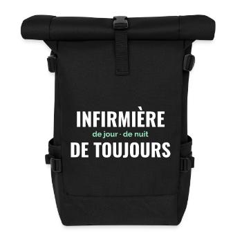Infirmière de Toujours - Sac à dos roll top - noir - Devant