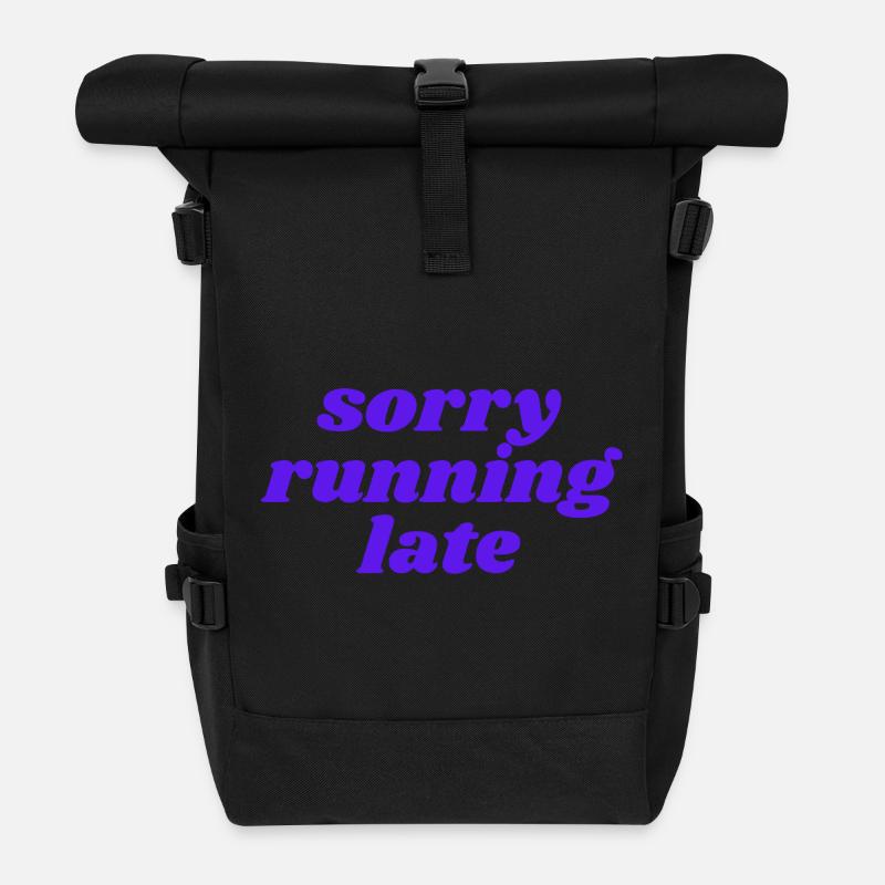 sorry running late - Sac à dos roll top - noir