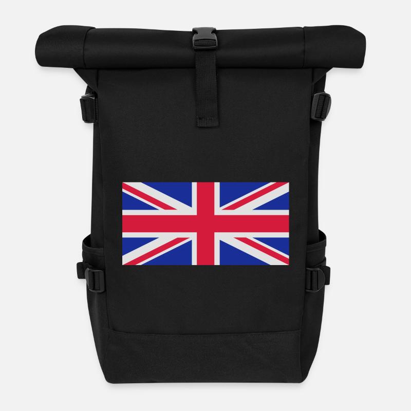 Drapeau Royaume-Uni - Sac à dos roll top - noir