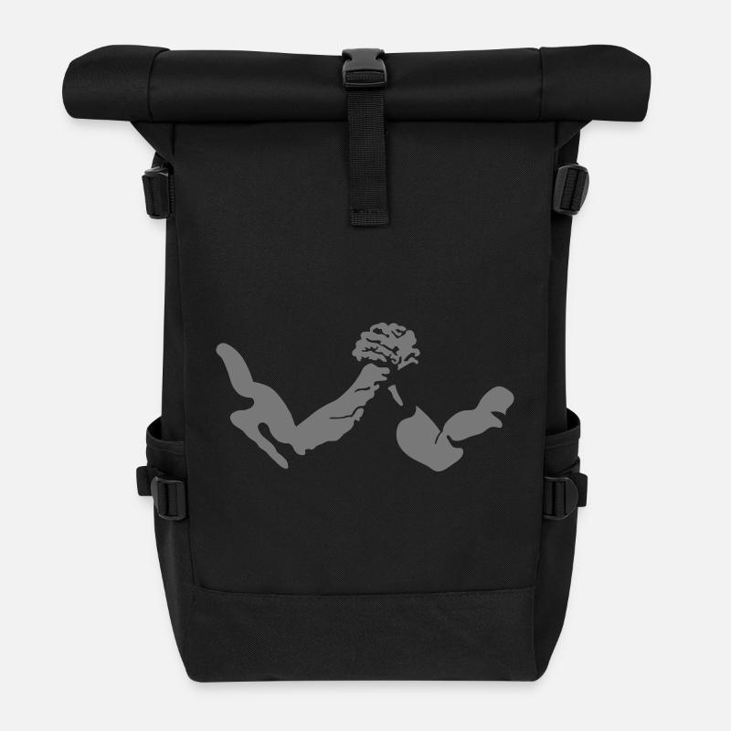 Arm wrestling - Rolltop Rucksack - Schwarz