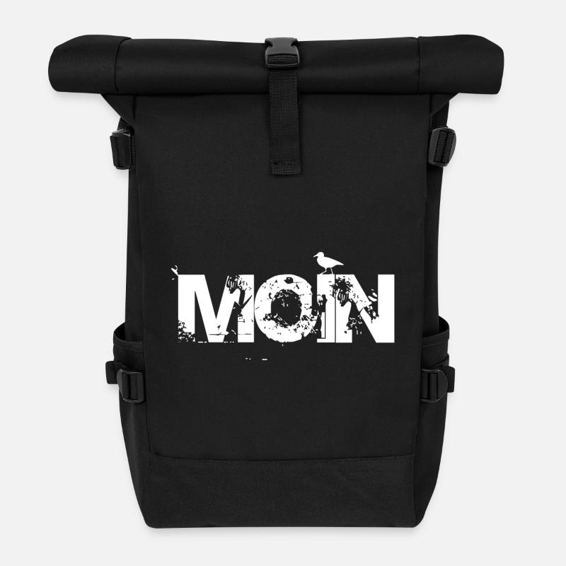 MOIN - Rolltop Rucksack - Schwarz