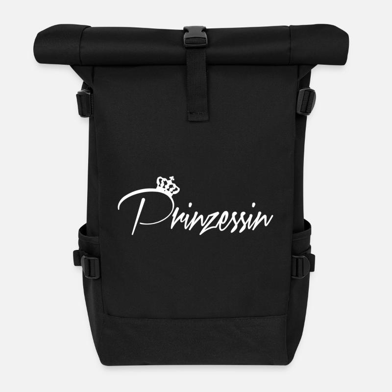Prinzessin - Rolltop Rucksack - Schwarz