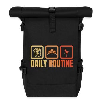 Ballet Daily Routine - Roll Top Backpack - black - Front