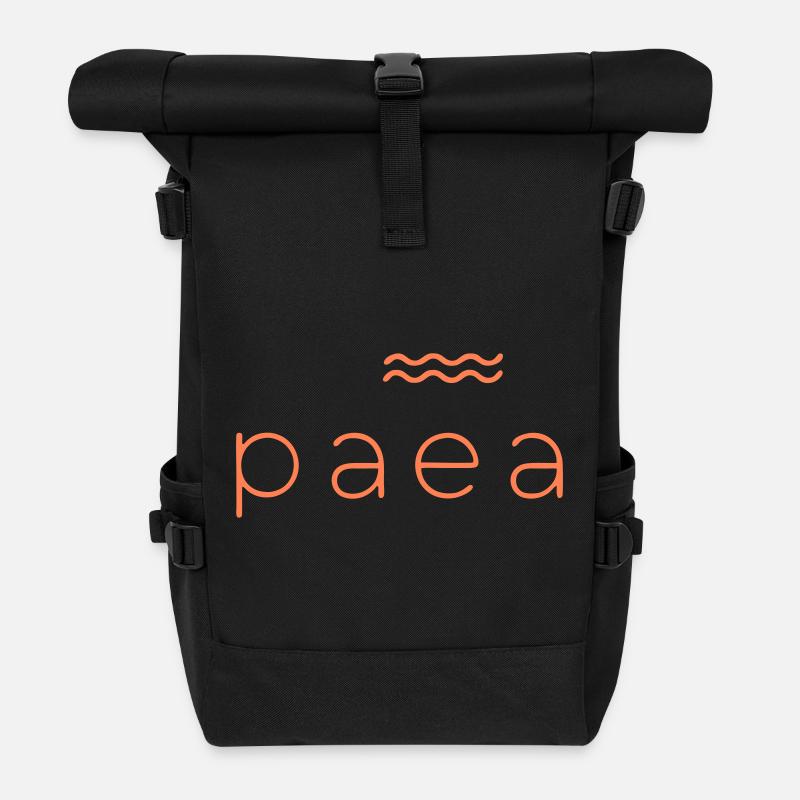 Design papara Abstrait Éclatant - Sac à dos roll top - noir