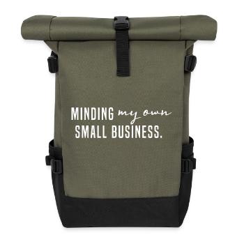 S’occuper de ma propre petite entreprise entrepreneuriale - Sac à dos roll top - olive/noir - Devant