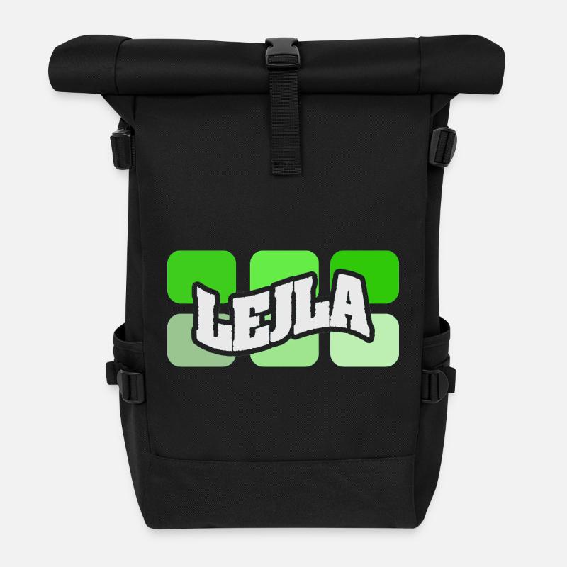 Lejla - Rolltop Rucksack - Schwarz