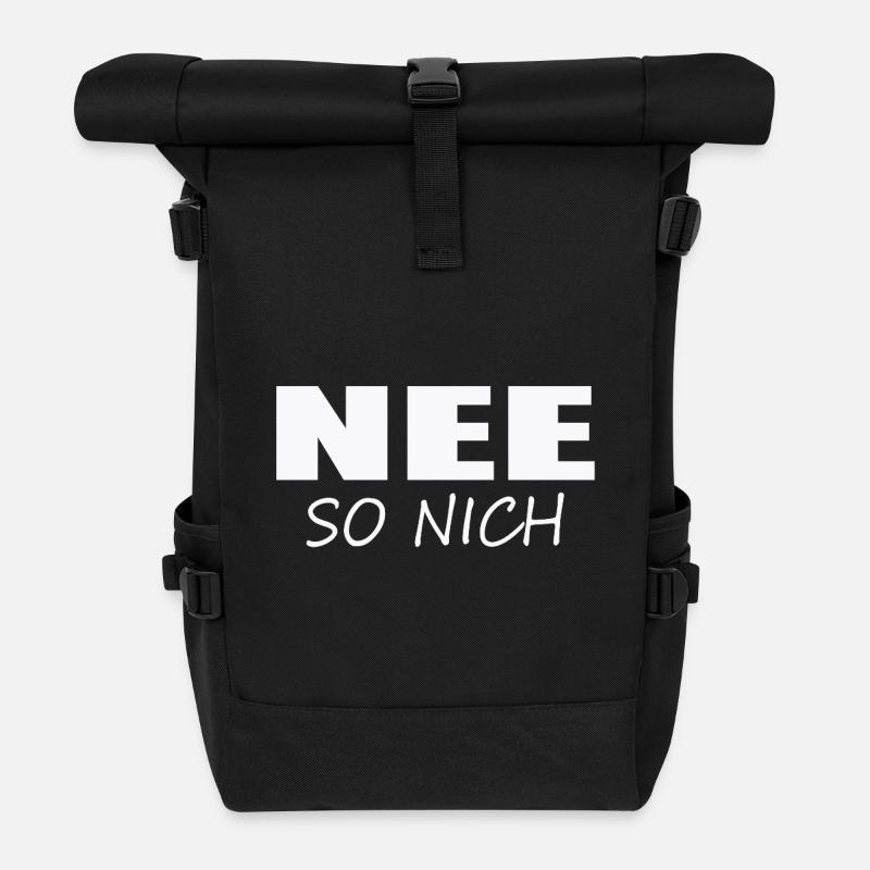 NEE - SO NICH - Rolltop Rucksack - Schwarz