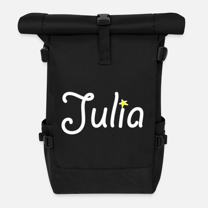 Julia - Rolltop Rucksack - Schwarz
