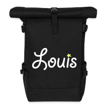 Louis - Sac à dos roll top - noir - Devant