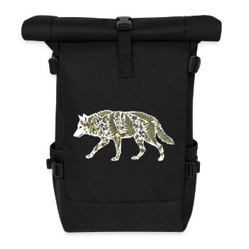 wolf-botanical - Rolltop Rucksack - Schwarz - Vorne