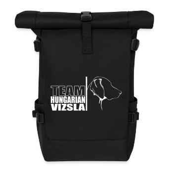 TEAM Hungarian Vizsla Hunde Hund Wilsigns - Rolltop Rucksack - Schwarz - Vorne