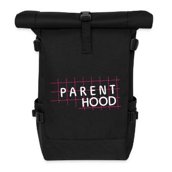 Parent Hood – Elternleben im Fokus - Rolltop Rucksack - Schwarz - Vorne