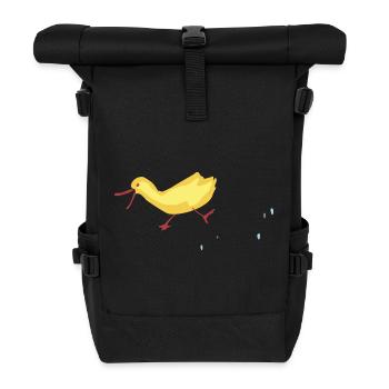 Peking Ente  - Rolltop Rucksack - Schwarz - Vorne