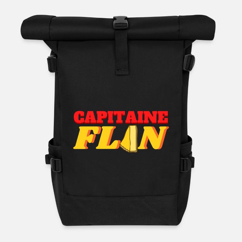 Hauptmann Flan - Rolltop Rucksack - Schwarz