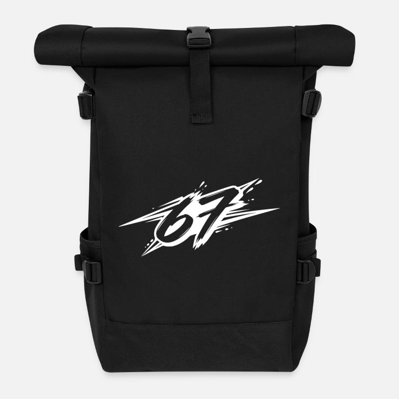 67 - Rolltop Rucksack - Schwarz