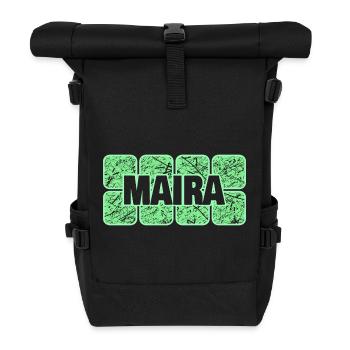 Maira comme prénom - Sac à dos roll top - noir - Devant