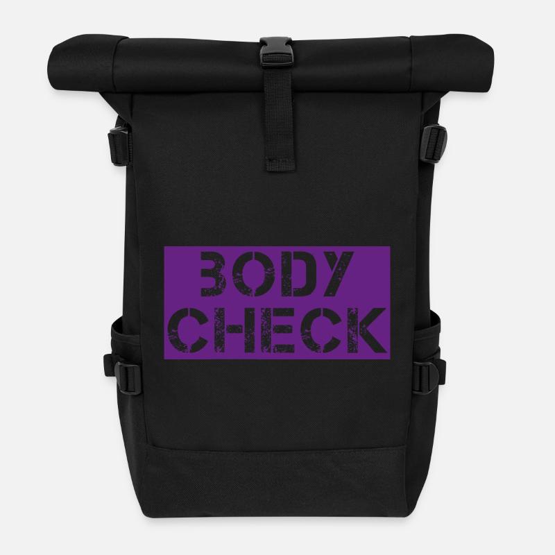 Body check - Roll Top Backpack - black