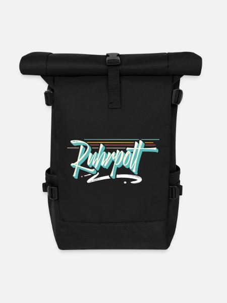 Ruhrpott - Rolltop Rucksack - Schwarz