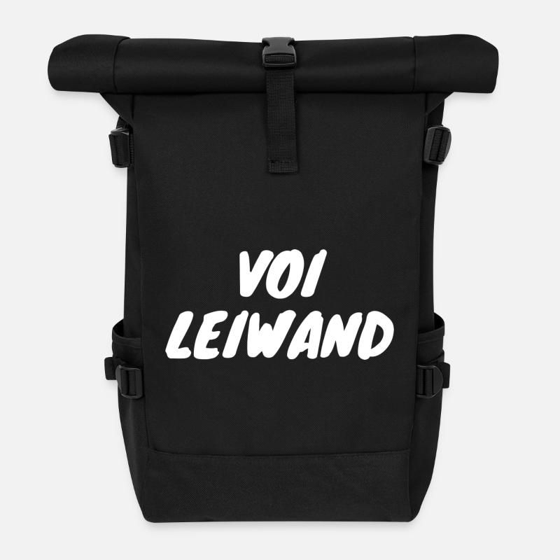 Voi Leiwand - Rolltop Rucksack - Schwarz