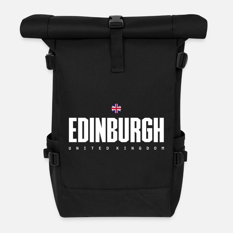 Edinburgh - Rolltop Rucksack - Schwarz
