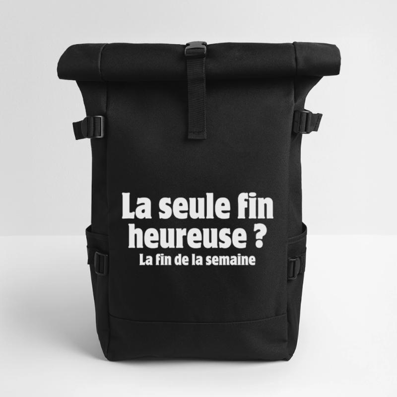 Work, Work, Weekend Roll Top Backpack
