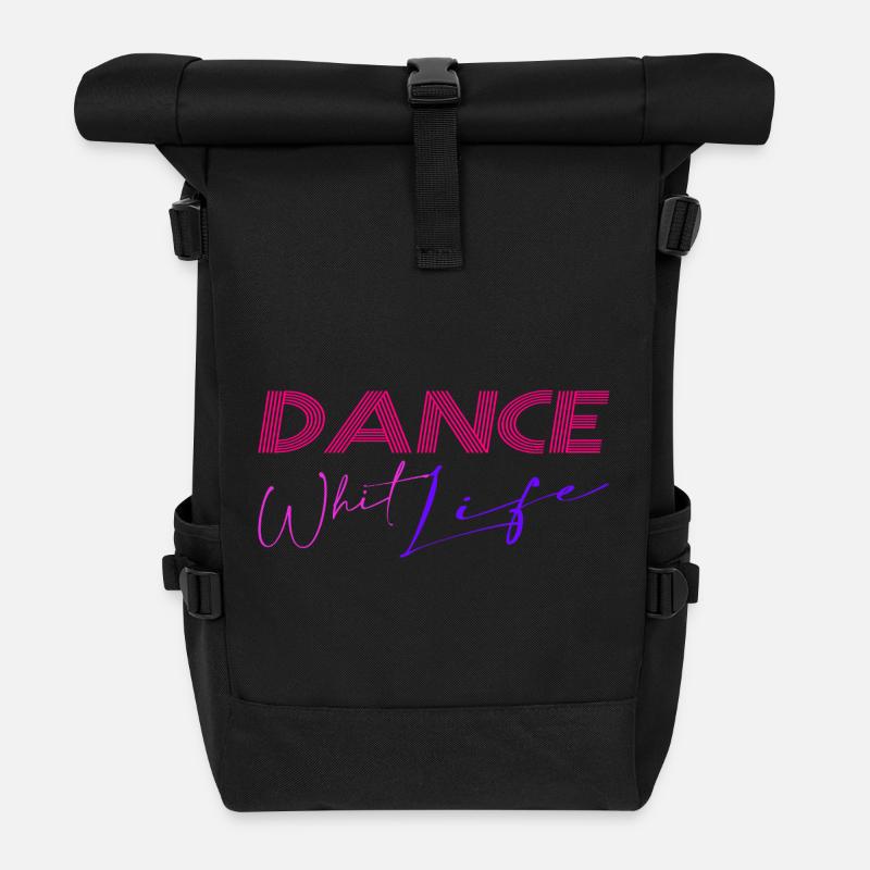 Dance - Roll Top Backpack - black