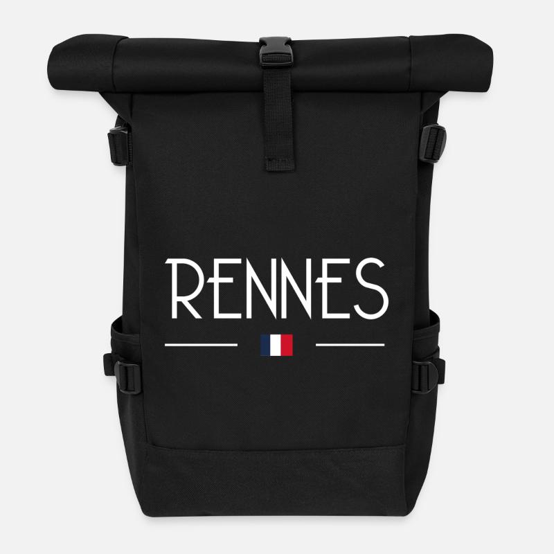 Rennes - Roll Top Backpack - black