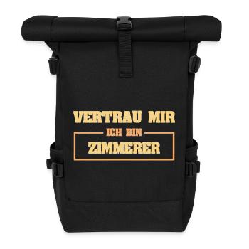 Zimmerer - Rolltop Rucksack - Schwarz - Vorne