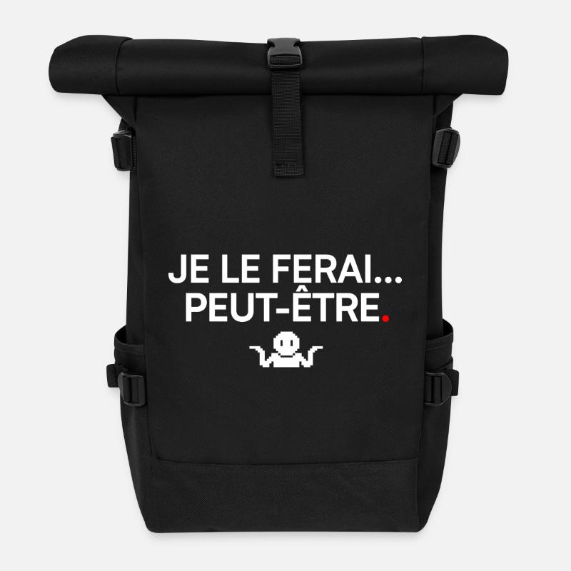 VIELLEICHT WERDE ICH DAS | Humor - Rolltop Rucksack - Schwarz