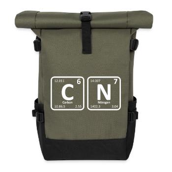 67 - Soixante Sept Mème Six Sept Chimie Carbone - Sac à dos roll top - olive/noir - Devant