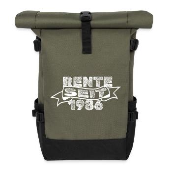 Pension 1986 - Sac à dos roll top - olive/noir - Devant